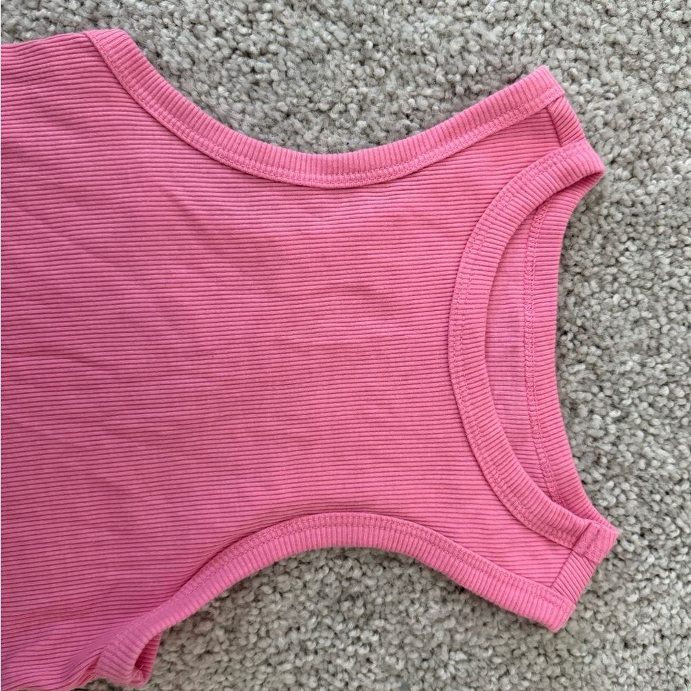 Wild Fable Pink Ribbed Tank Top